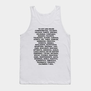 I am a woman: 50 positive affirmations Tank Top